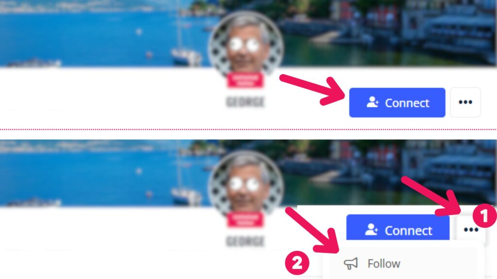 Connect or Follow new