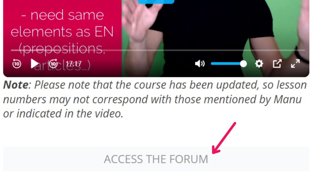 Access the Forum