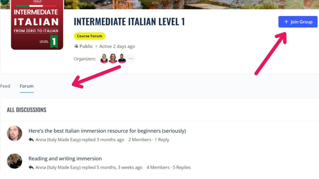 Forum - Join Group